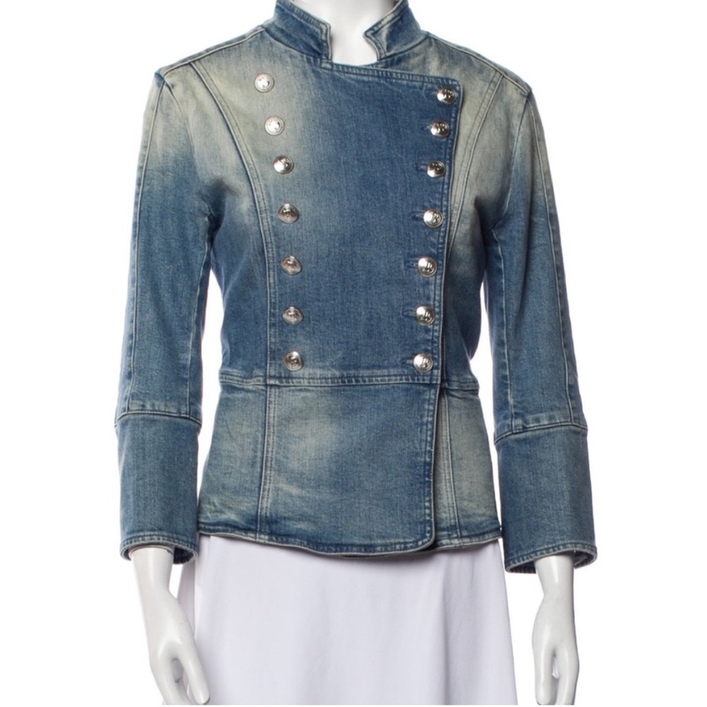 Balmain denim fitted jacket